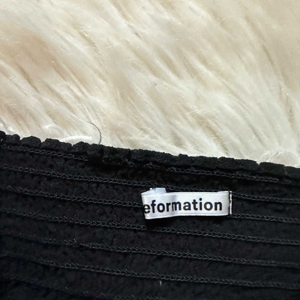 REFORMATION Roma Top Black - Picture 5 of 7